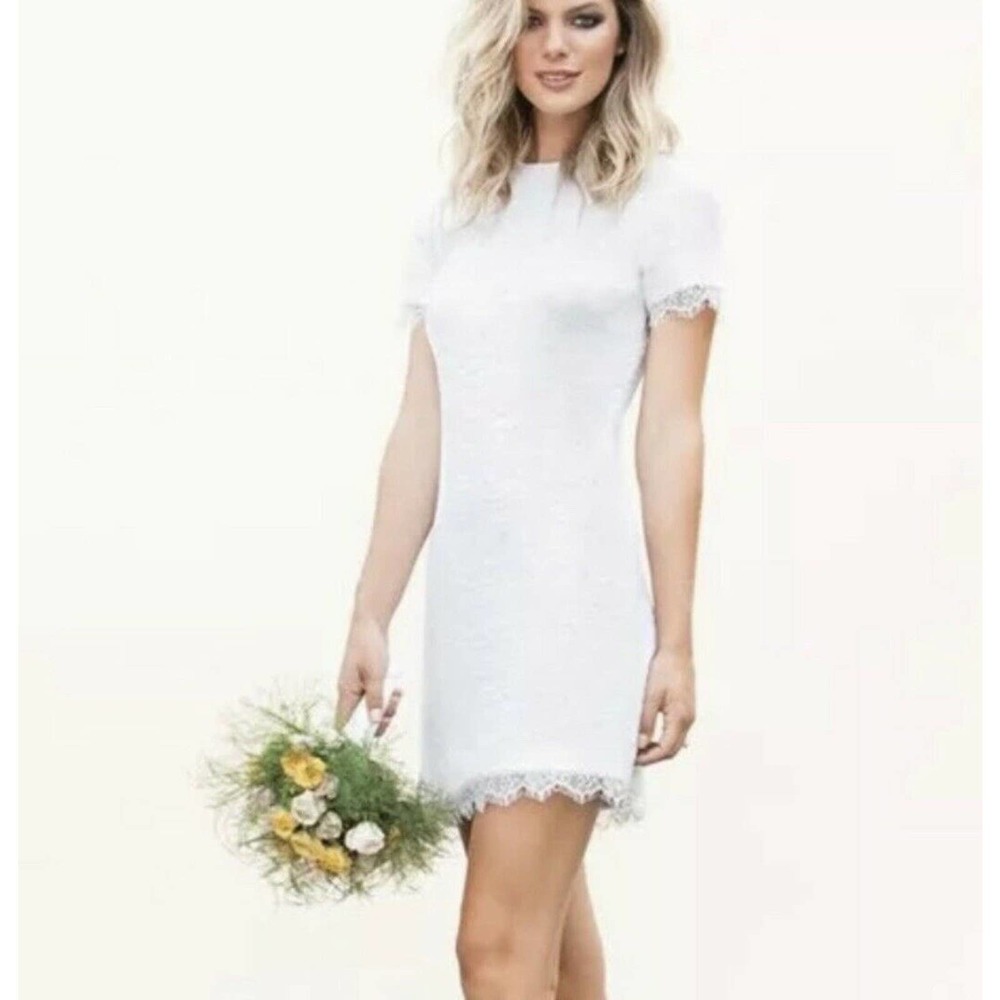 Dress The Population Dress Emma White Sequin Lace